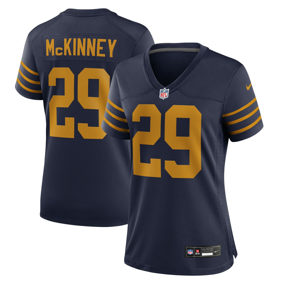Xavier McKinney Green Bay Packers Women's The 1923 Classic Game Jersey Navy | Nike for Sale
