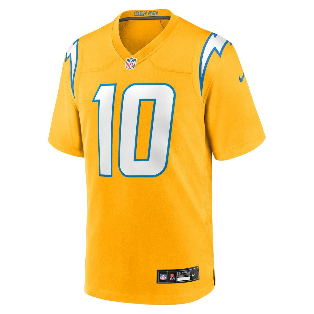 Justin Herbert Los Angeles Chargers Alternate Charger Power Game Player Jersey Gold | Nike for Sale