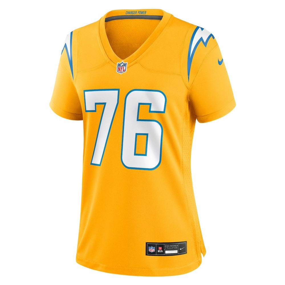 Joe Alt Los Angeles Chargers Women's Alternate Charger Power Game Jersey Gold | Nike for Sale