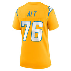 Joe Alt Los Angeles Chargers Women's Alternate Charger Power Game Jersey Gold | Nike for Sale