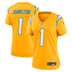 Quentin Johnston Los Angeles Chargers Women's Alternate Charger Power Game Jersey Gold | Nike for Sale