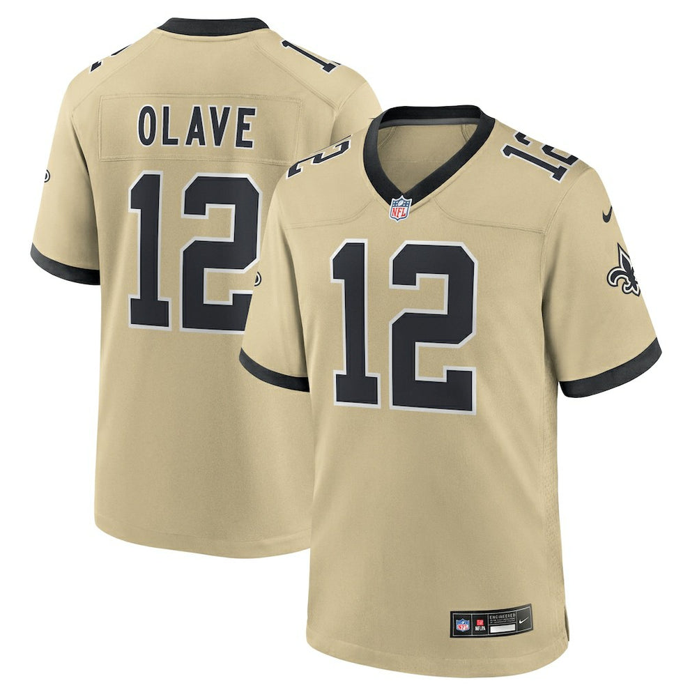 Chris Olave New Orleans Saints Gameday Golds Alternate Game Player Jersey Gold | Nike for Sale