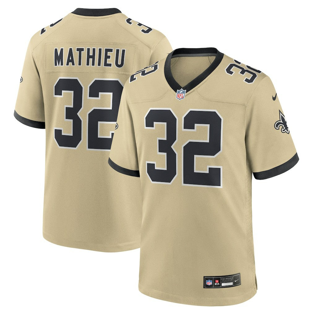 Tyrann Mathieu New Orleans Saints Gameday Golds Alternate Game Player Jersey Gold | Nike for Sale