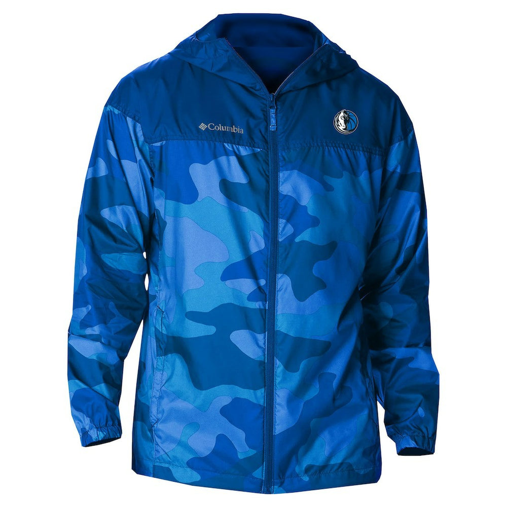 Dallas Mavericks Camo Flash Challenger Windbreaker Full-Zip Jacket Blue - NBA