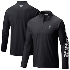 San Antonio Spurs Terminal Tackle Raglan Omni-Shade Quarter-Zip Jacket Black - NBA
