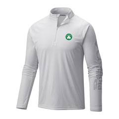 Boston Celtics Terminal Tackle Raglan Omni-Shade Quarter-Zip Jacket White - NBA