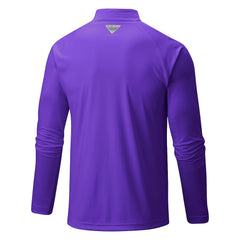 Charlotte Hornets Terminal Tackle Raglan Omni-Shade Quarter-Zip Jacket Purple - NBA