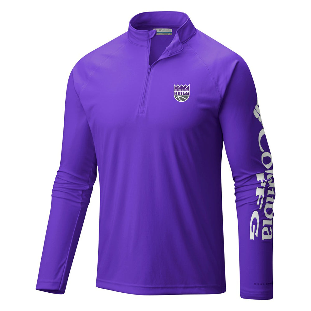 Sacramento Kings Terminal Tackle Raglan Omni-Shade Quarter-Zip Jacket Purple - NBA