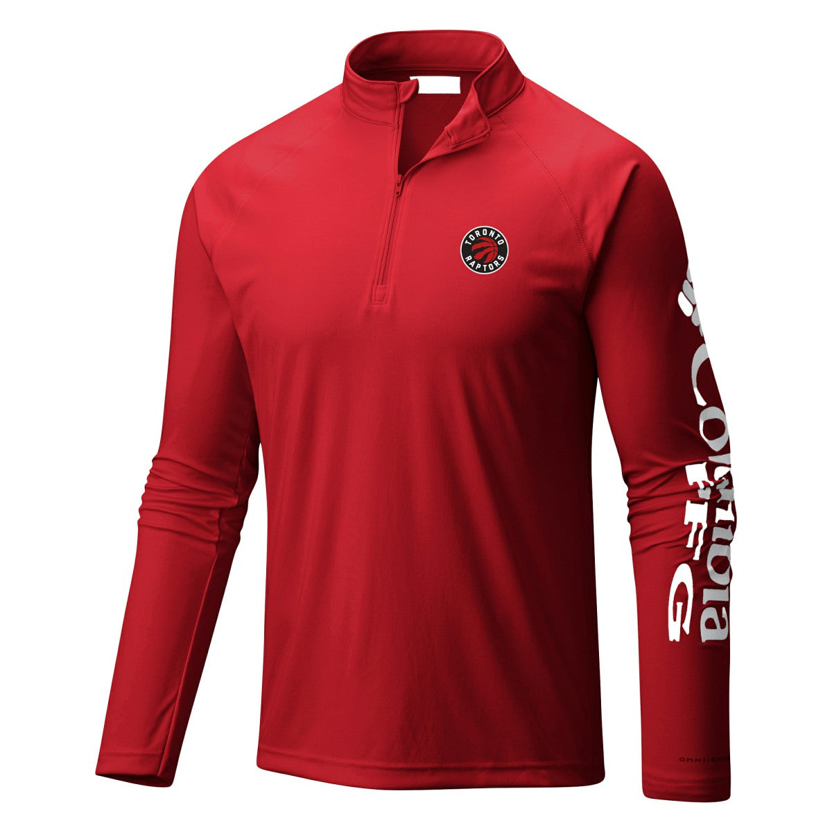 Toronto Raptors Terminal Tackle Raglan Omni-Shade Quarter-Zip Jacket Red - NBA