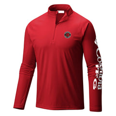 Toronto Raptors Terminal Tackle Raglan Omni-Shade Quarter-Zip Jacket Red - NBA