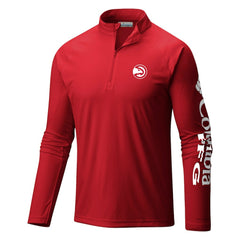 Atlanta Hawks Terminal Tackle Raglan Omni-Shade Quarter-Zip Jacket Red - NBA