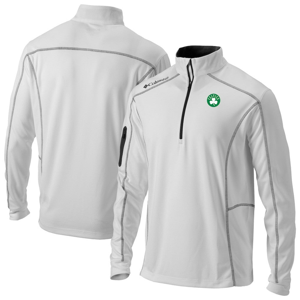 Boston Celtics Omni-Wick Shotgun Quarter-Zip Pullover White - NBA