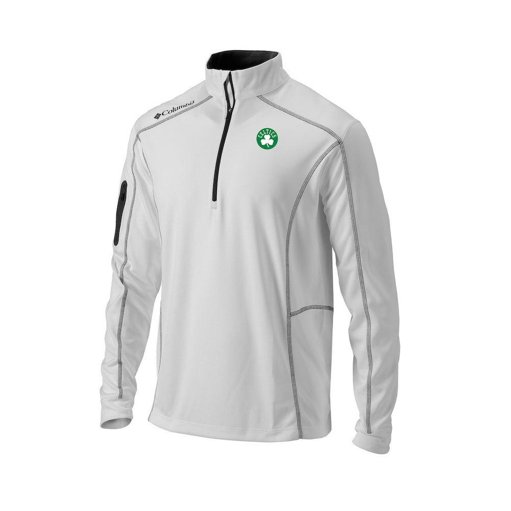 Boston Celtics Omni-Wick Shotgun Quarter-Zip Pullover White - NBA