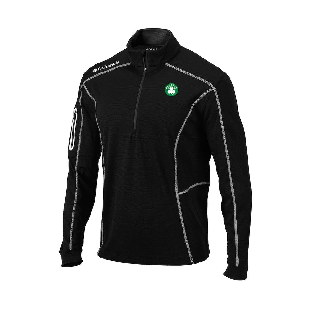 Boston Celtics Omni-Wick Shotgun Quarter-Zip Pullover Black - NBA