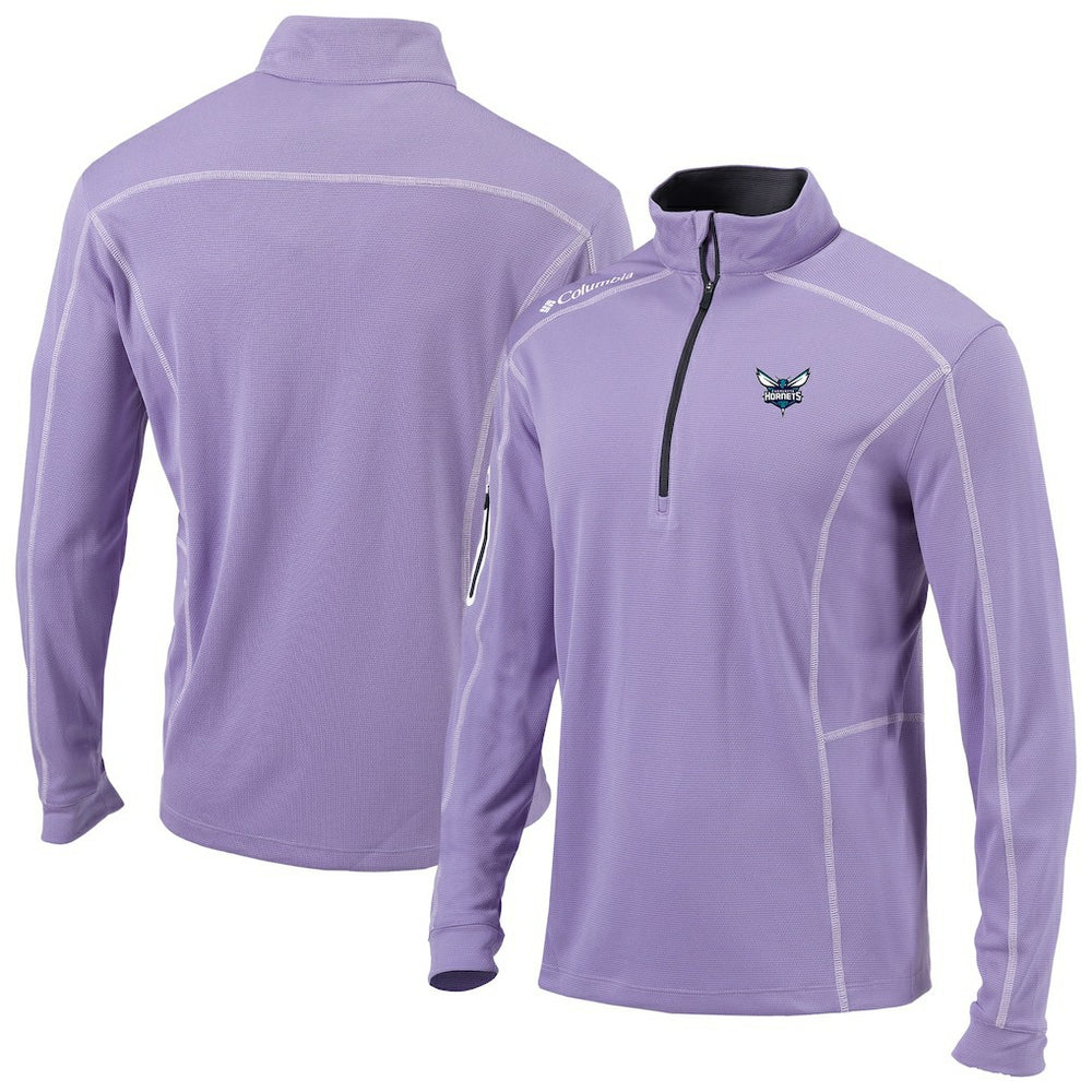Charlotte Hornets Omni-Wick Shotgun Quarter-Zip Pullover Lavender - NBA