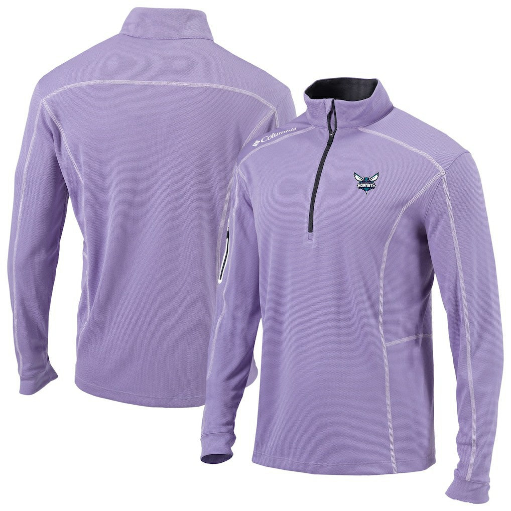Charlotte Hornets Omni-Wick Shotgun Quarter-Zip Pullover Lavender - NBA