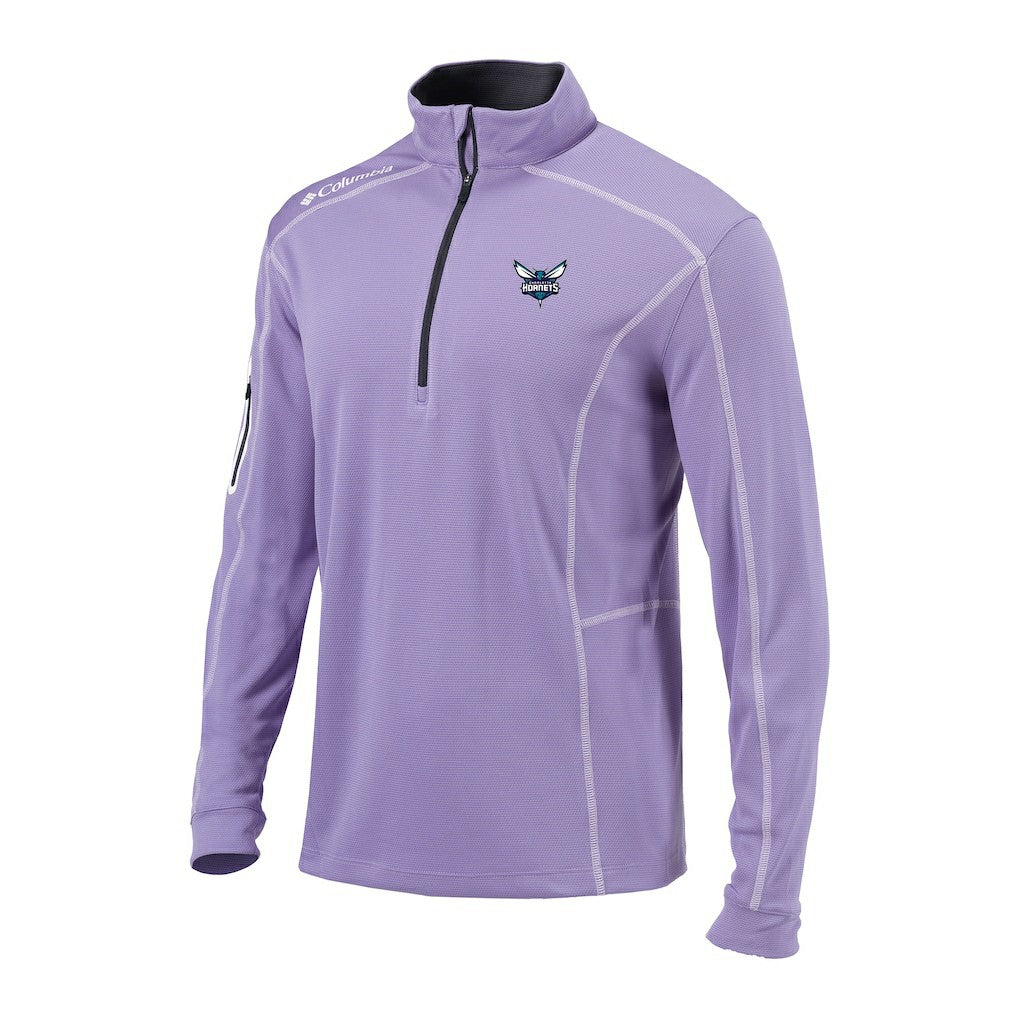 Charlotte Hornets Omni-Wick Shotgun Quarter-Zip Pullover Lavender - NBA