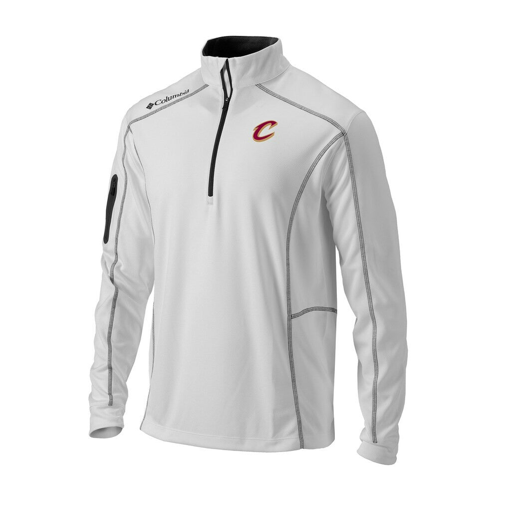 Cleveland Cavaliers Omni-Wick Shotgun Quarter-Zip Pullover White - NBA