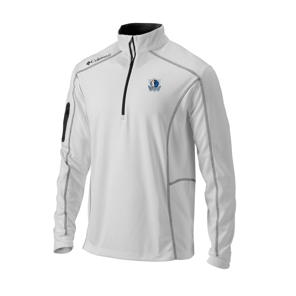 Dallas Mavericks Omni-Wick Shotgun Quarter-Zip Pullover White - NBA