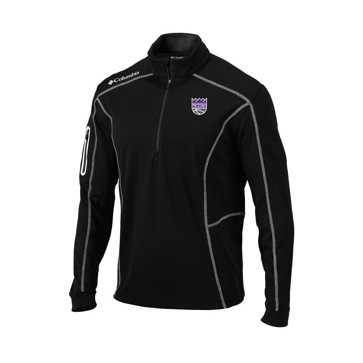 Sacramento Kings Omni-Wick Shotgun Quarter-Zip Pullover Black - NBA