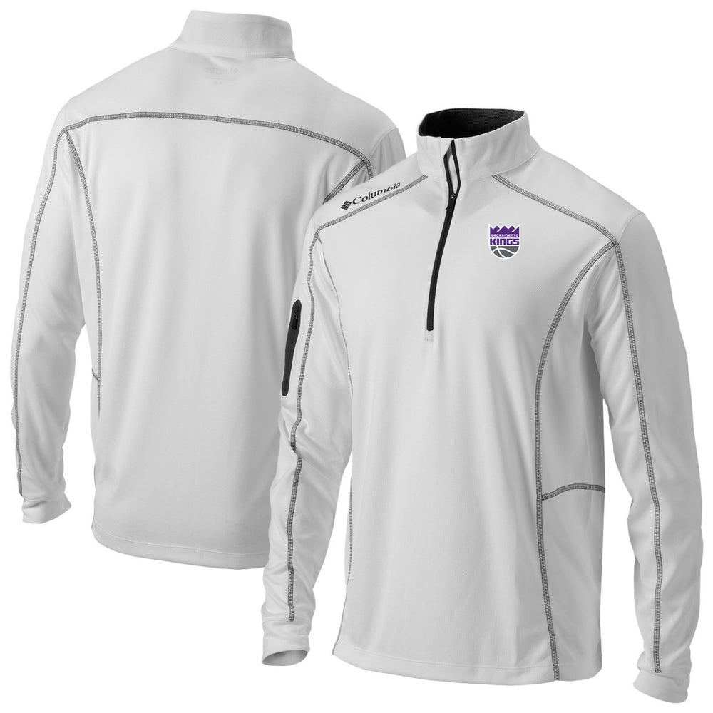 Sacramento Kings Omni-Wick Shotgun Quarter-Zip Pullover White - NBA