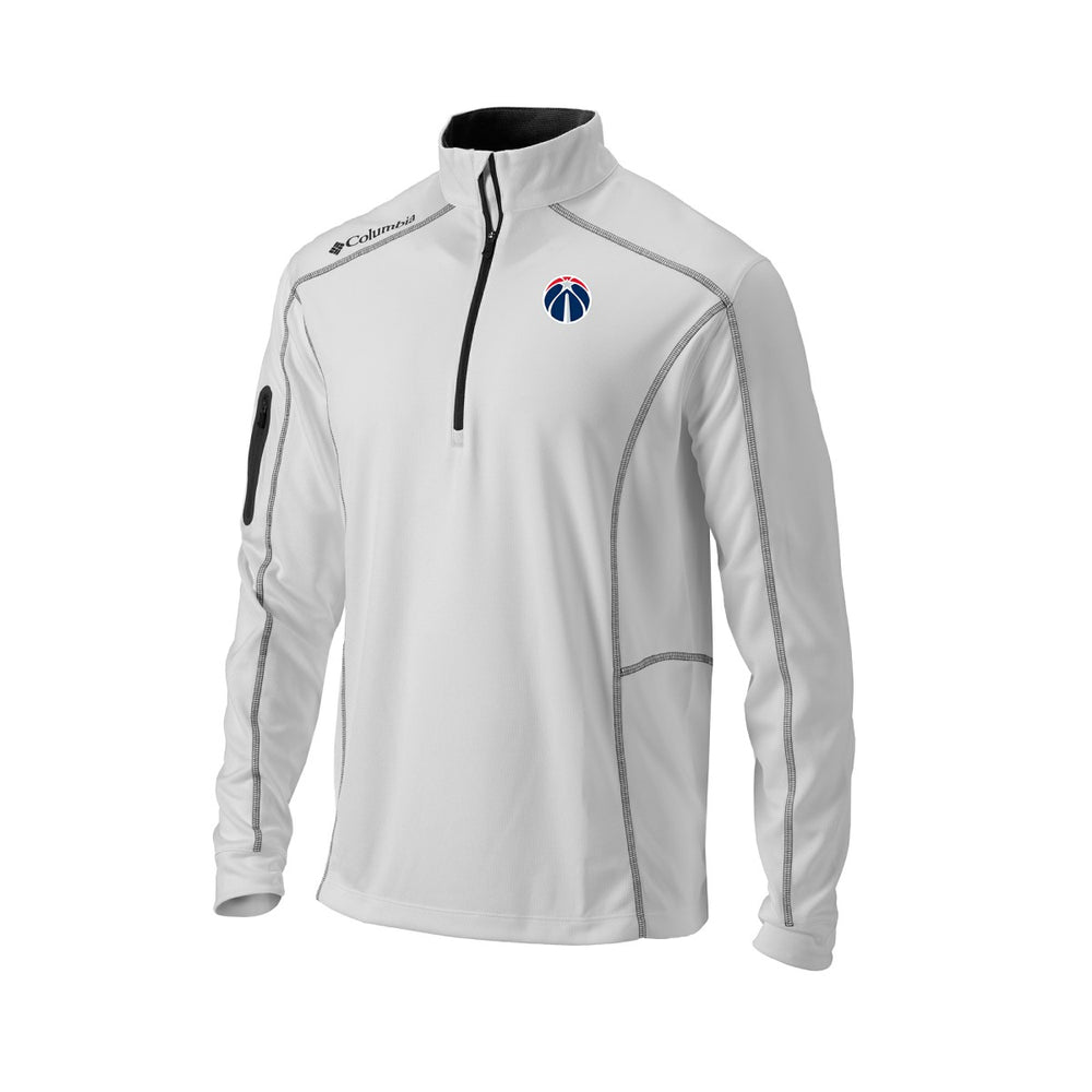 Washington Wizards Omni-Wick Shotgun Quarter-Zip Pullover White - NBA