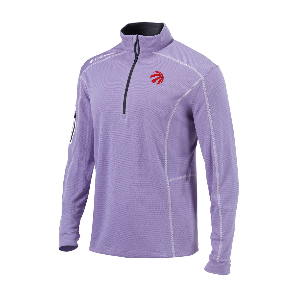 Toronto Raptors Omni-Wick Shotgun Quarter-Zip Pullover Lavender - NBA