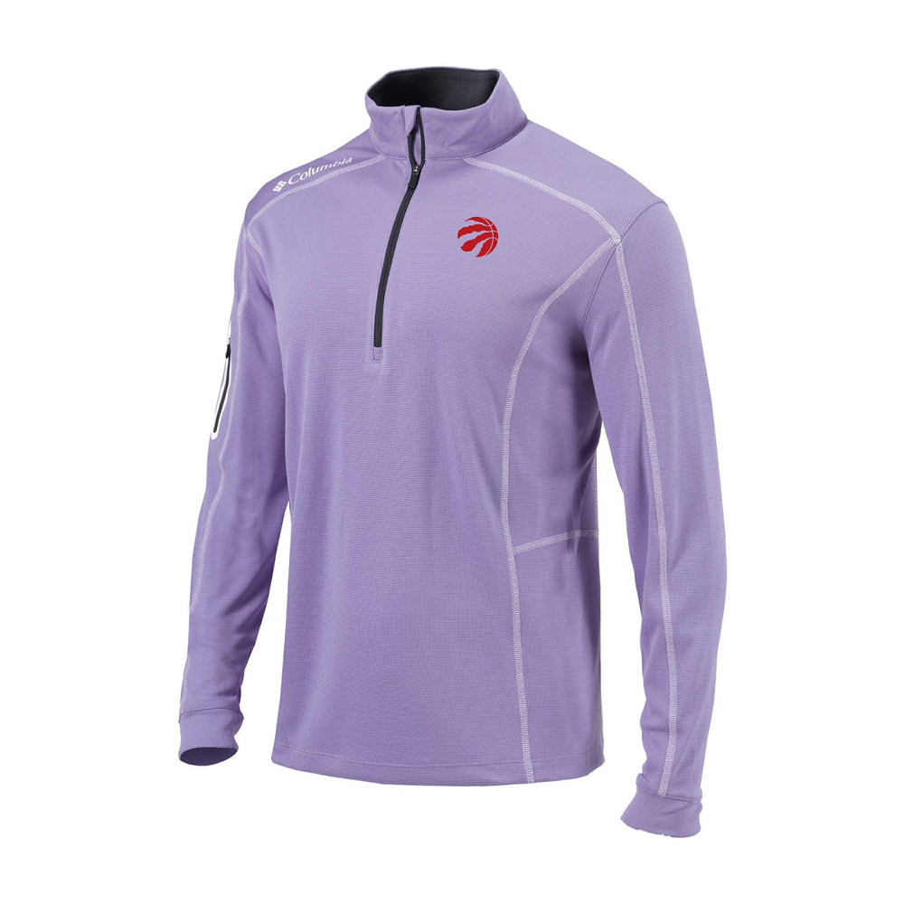 Toronto Raptors Omni-Wick Shotgun Quarter-Zip Pullover Lavender - NBA