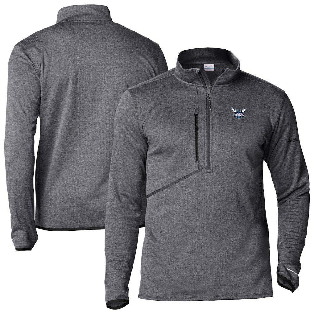 Charlotte Hornets Park View Half-Zip Top Gray - NBA