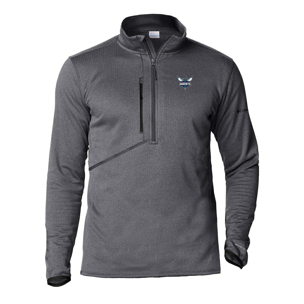 Charlotte Hornets Park View Half-Zip Top Gray - NBA