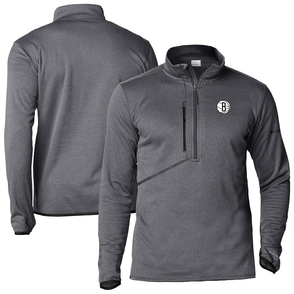 Brooklyn Nets Park View Half-Zip Top Gray - NBA