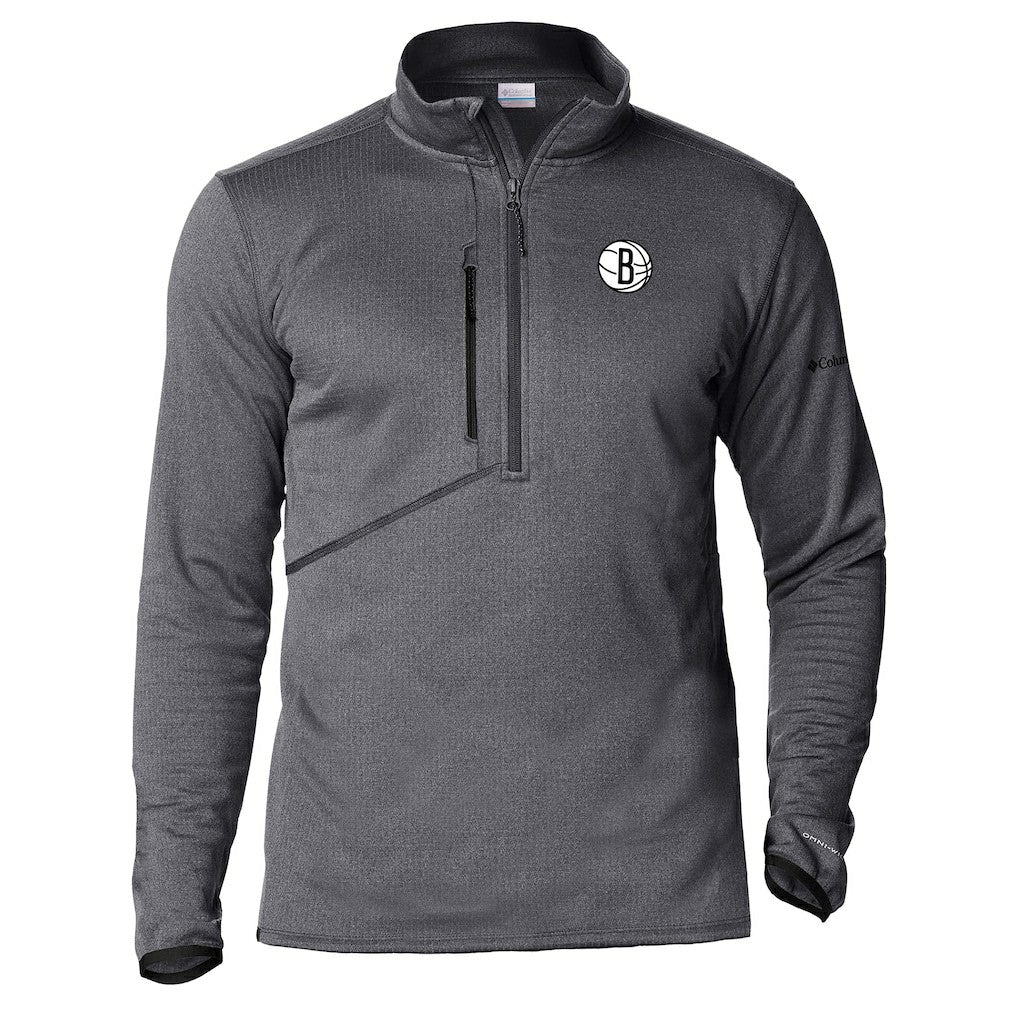 Brooklyn Nets Park View Half-Zip Top Gray - NBA