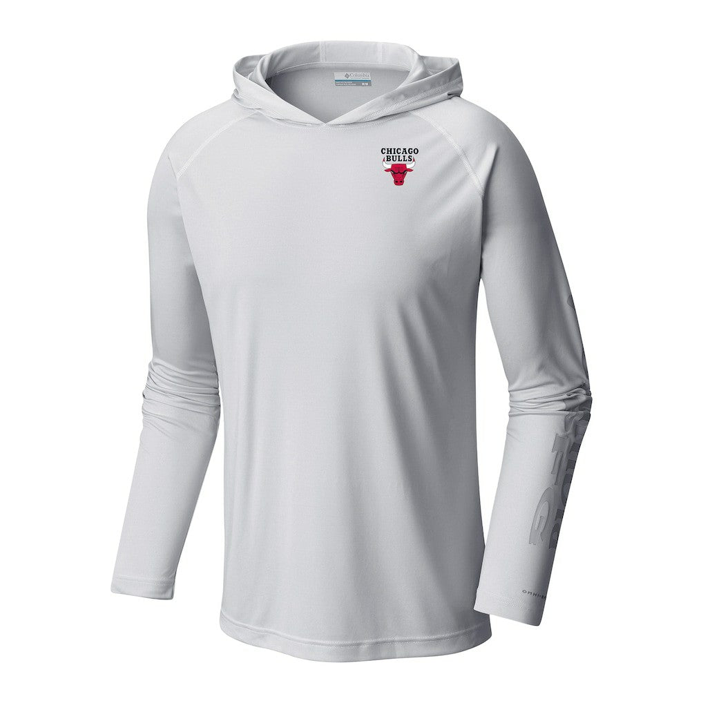 Chicago Bulls Terminal Tackle Long Sleeve Hoodie T-Shirt White - NBA