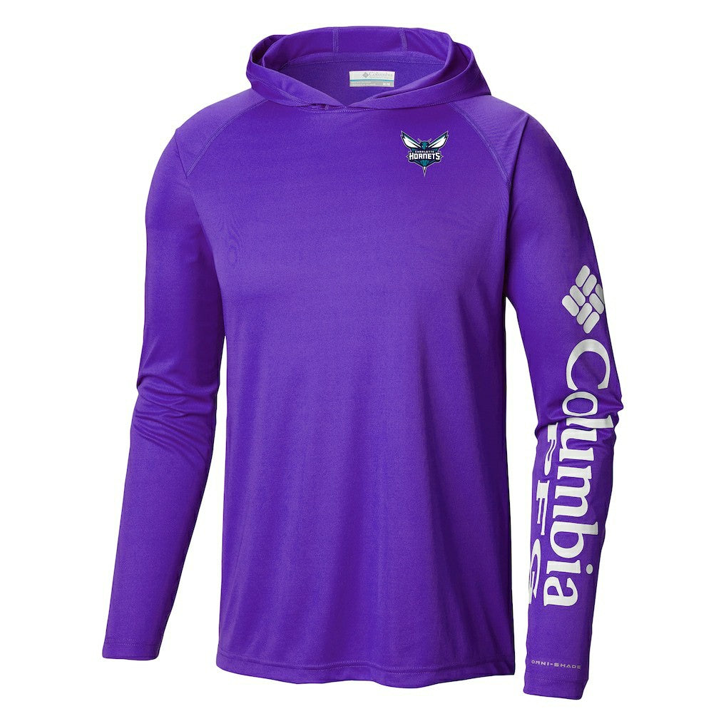 Charlotte Hornets Terminal Tackle Long Sleeve Hoodie T-Shirt Purple - NBA