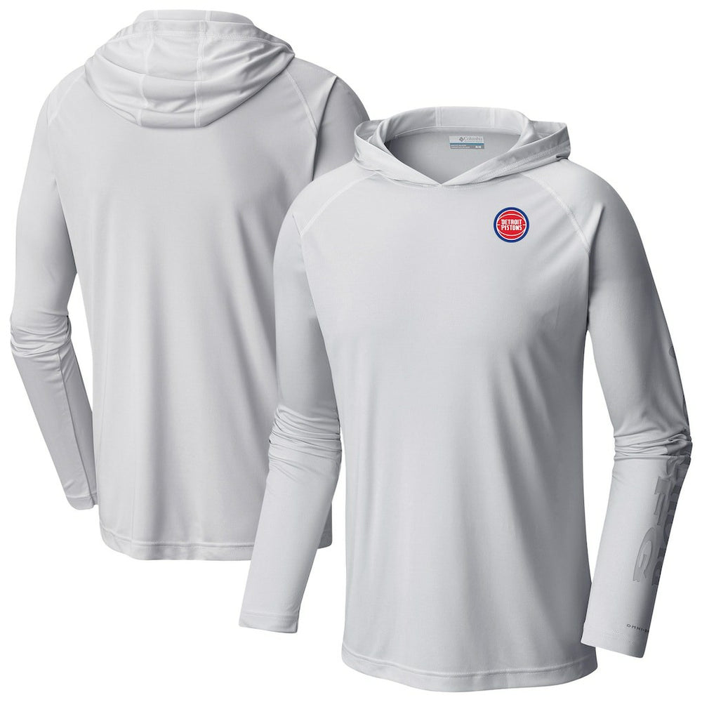 Detroit Pistons Terminal Tackle Long Sleeve Hoodie T-Shirt White - NBA