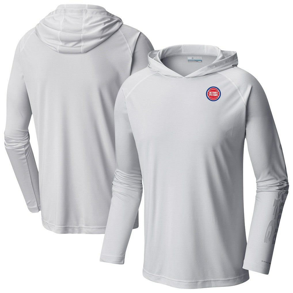 Detroit Pistons Terminal Tackle Long Sleeve Hoodie T-Shirt White - NBA