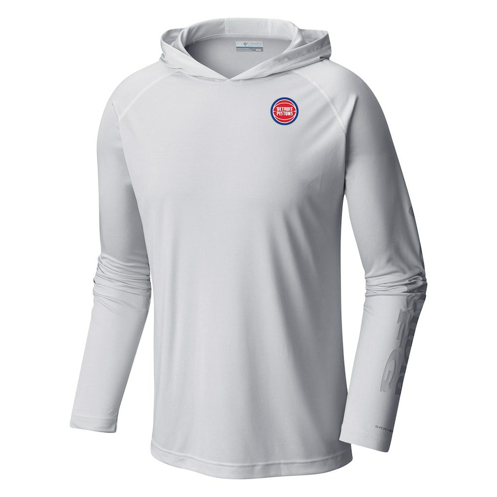 Detroit Pistons Terminal Tackle Long Sleeve Hoodie T-Shirt White - NBA