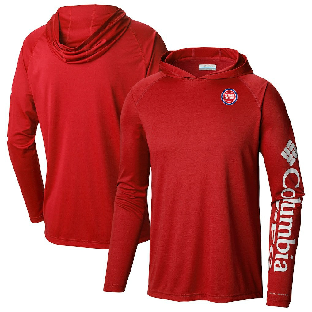 Detroit Pistons Terminal Tackle Long Sleeve Hoodie T-Shirt Red - NBA
