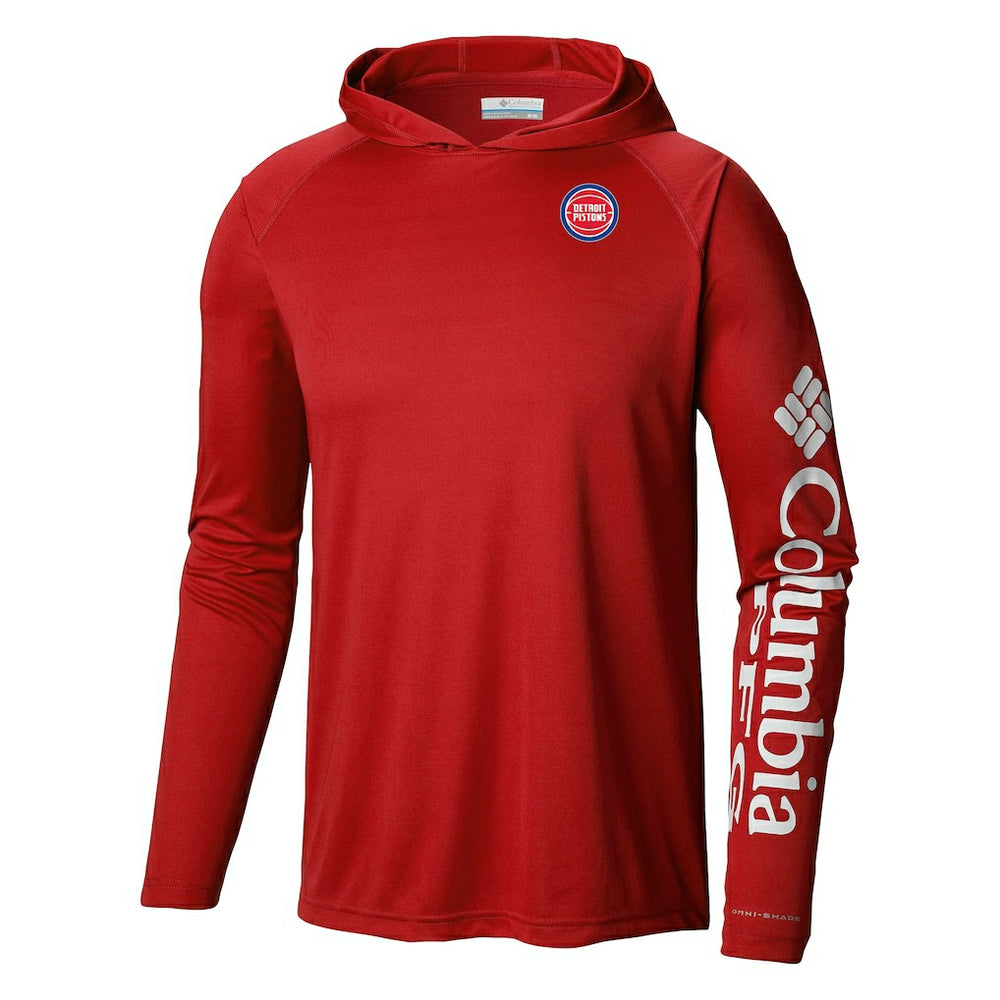 Detroit Pistons Terminal Tackle Long Sleeve Hoodie T-Shirt Red - NBA