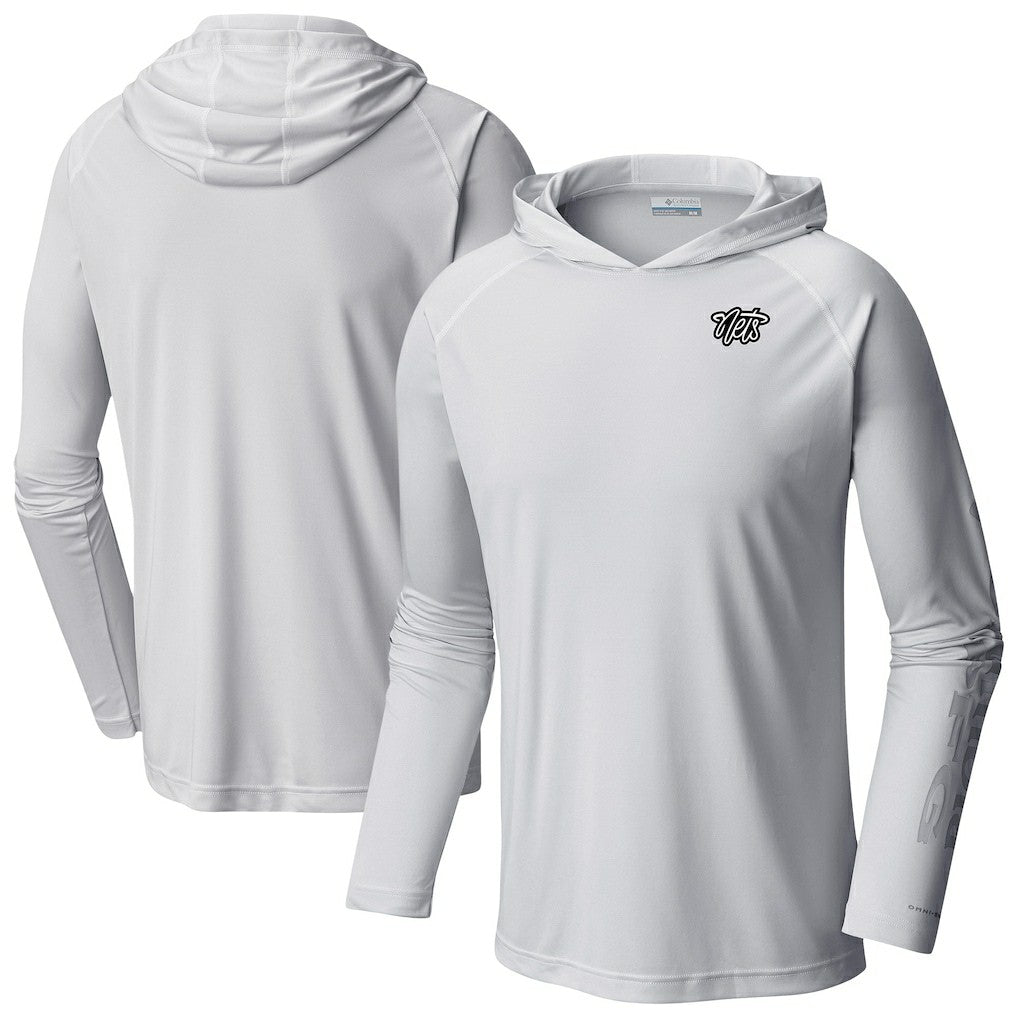 Brooklyn Nets Terminal Tackle Long Sleeve Hoodie T-Shirt White - NBA