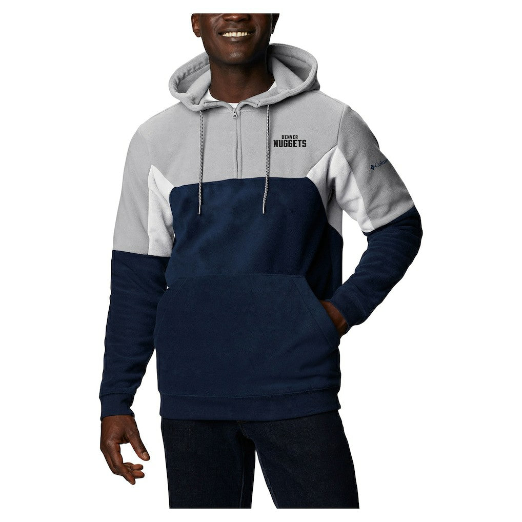 Denver Nuggets Lodge Quarter-Zip Hoodie Navy - NBA