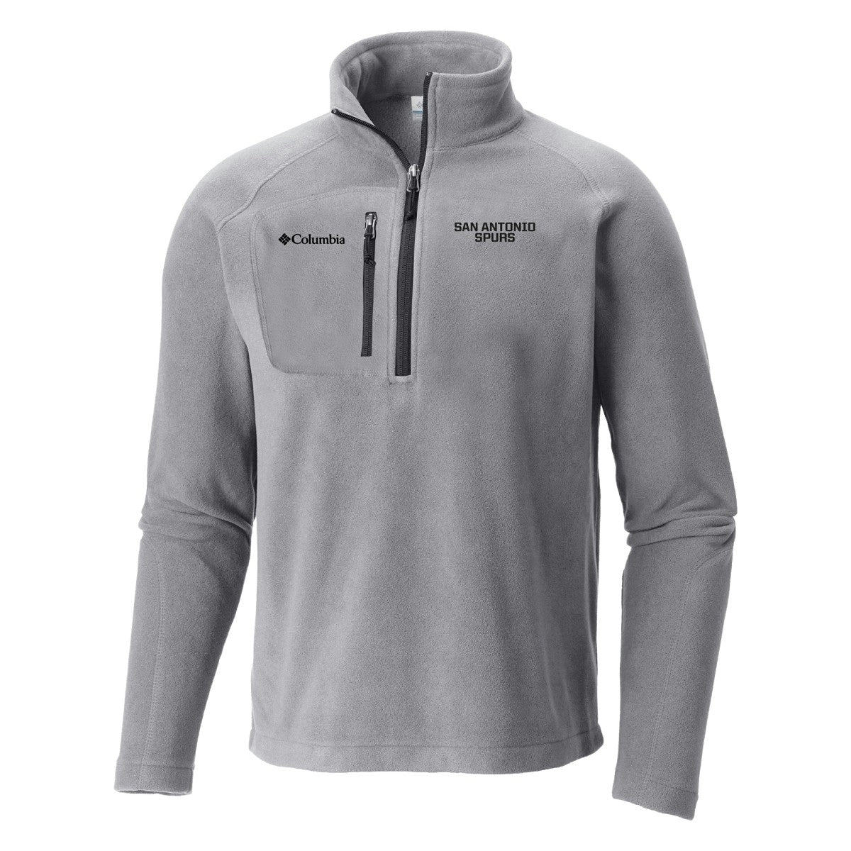 San Antonio Spurs Fast Trek III Half-Zip Fleece Pullover Gray - NBA