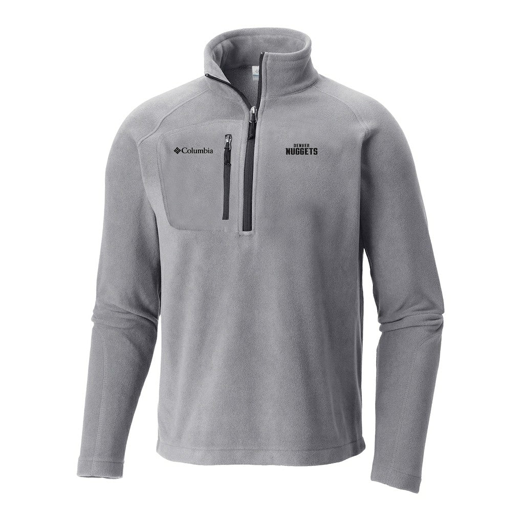 Denver Nuggets Fast Trek III Half-Zip Fleece Pullover Gray - NBA