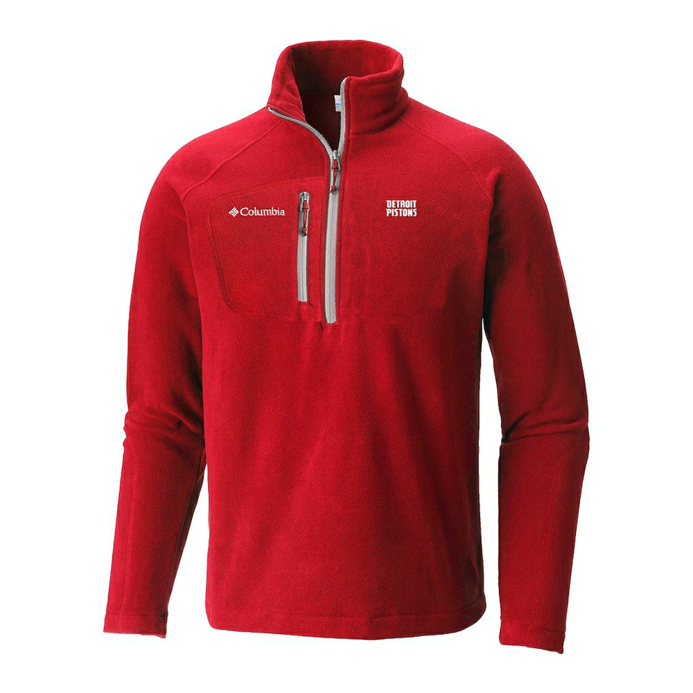 Detroit Pistons Fast Trek III Half-Zip Fleece Pullover Red - NBA