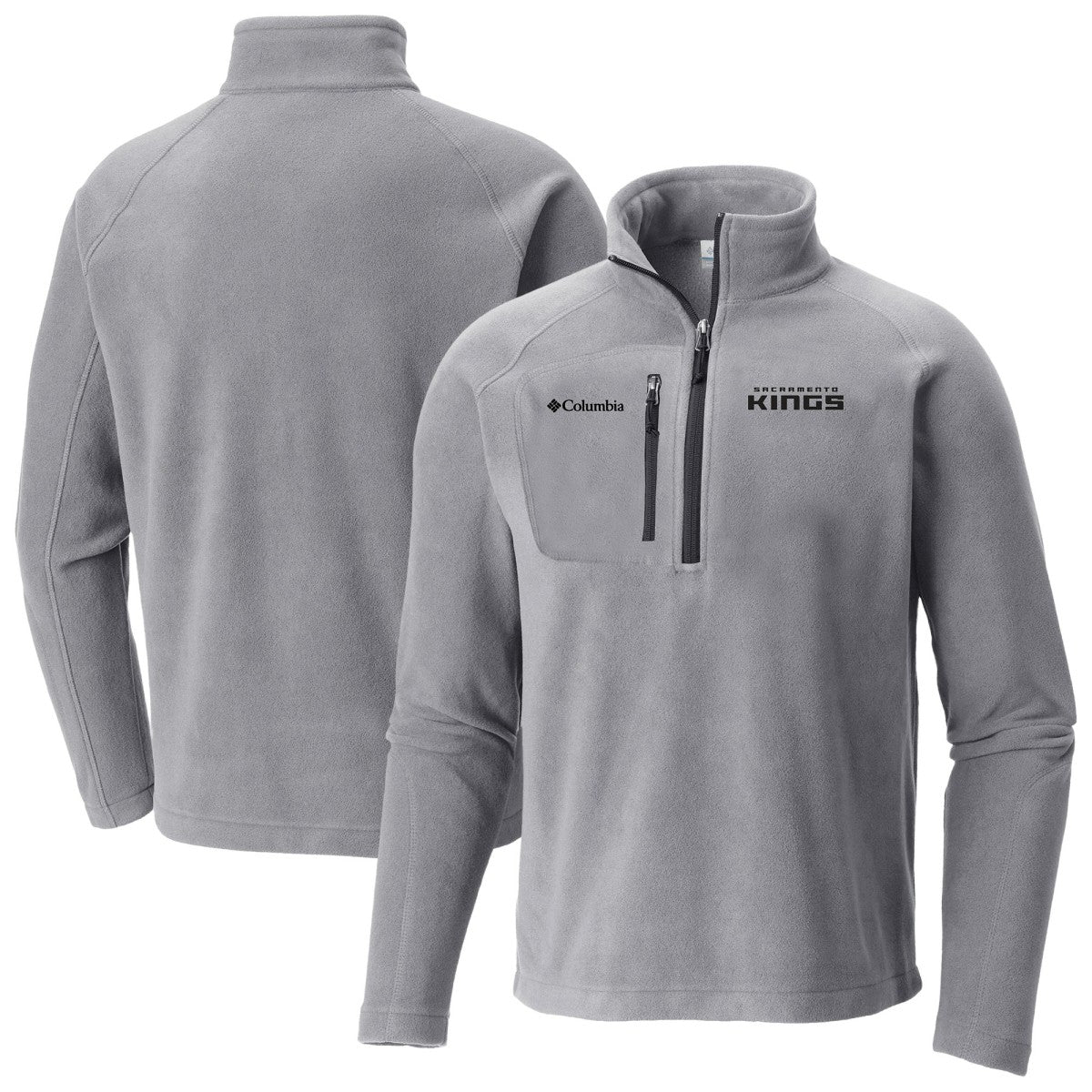 Sacramento Kings Fast Trek III Half-Zip Fleece Pullover Gray - NBA