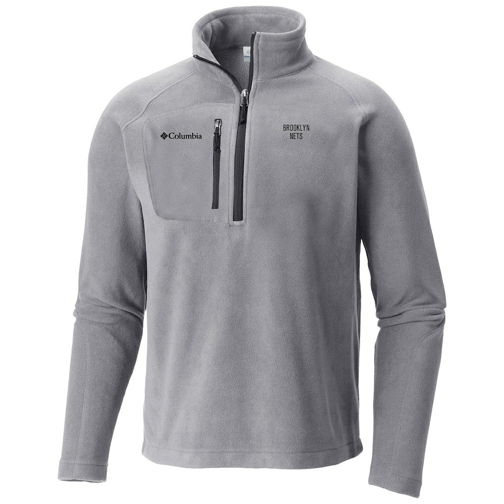Brooklyn Nets Fast Trek III Half-Zip Fleece Pullover Gray - NBA