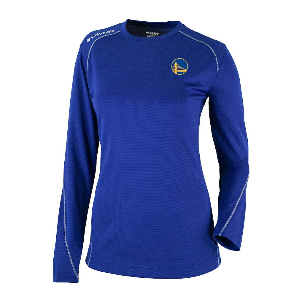 Golden State Warriors Women's Omni-Wick Shotgun Pullover Top Royal - NBA