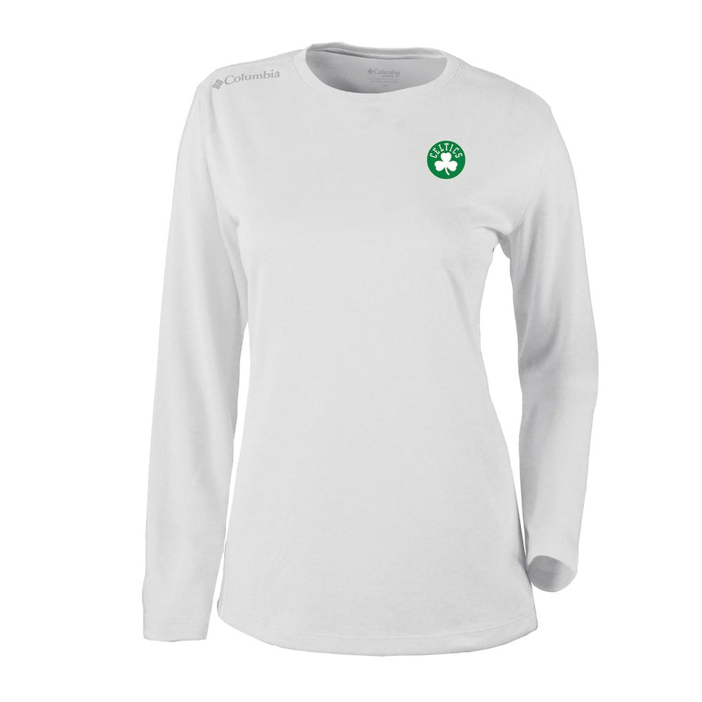 Boston Celtics Women's Omni-Wick Shotgun Pullover Top White - NBA