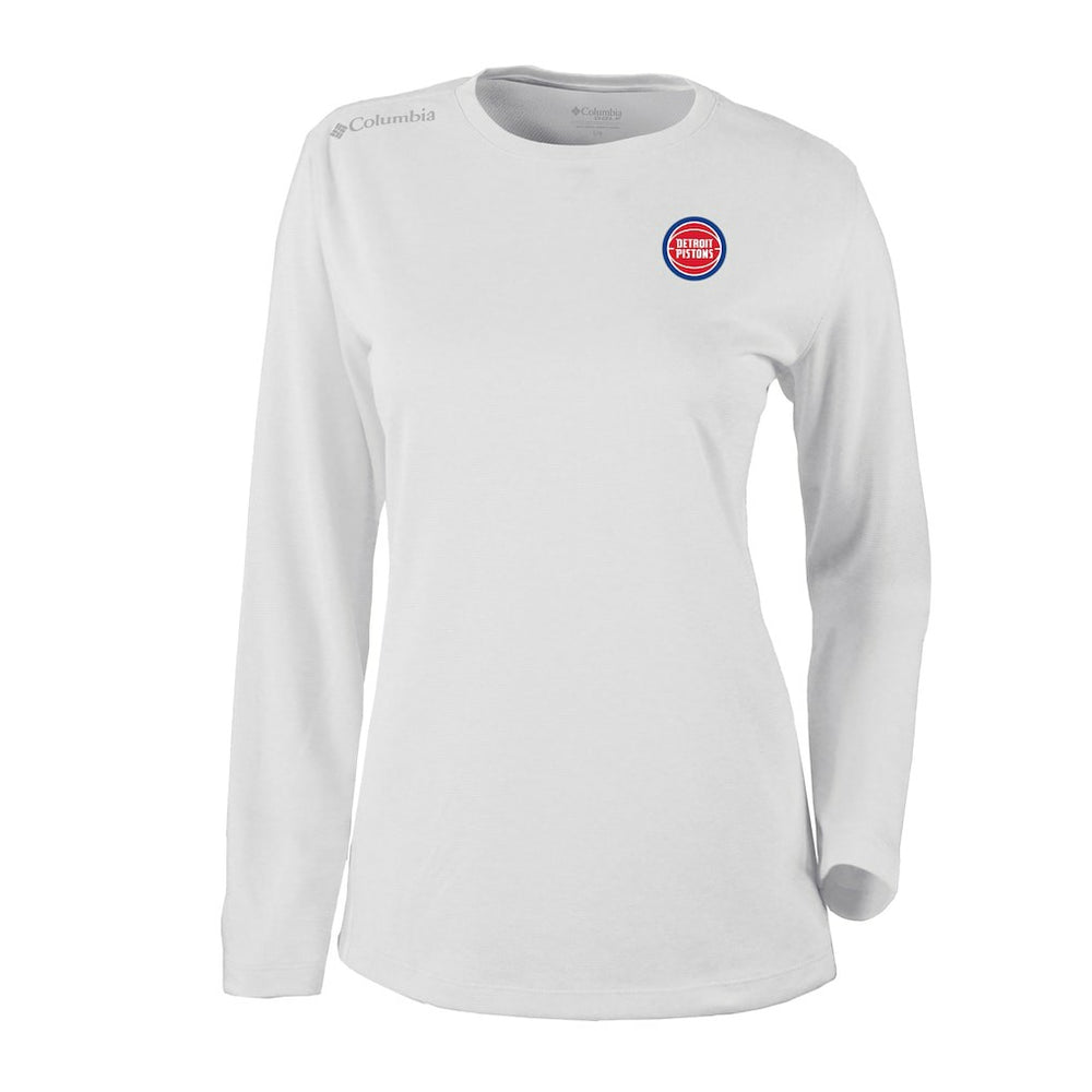 Detroit Pistons Women's Omni-Wick Shotgun Pullover Top White - NBA
