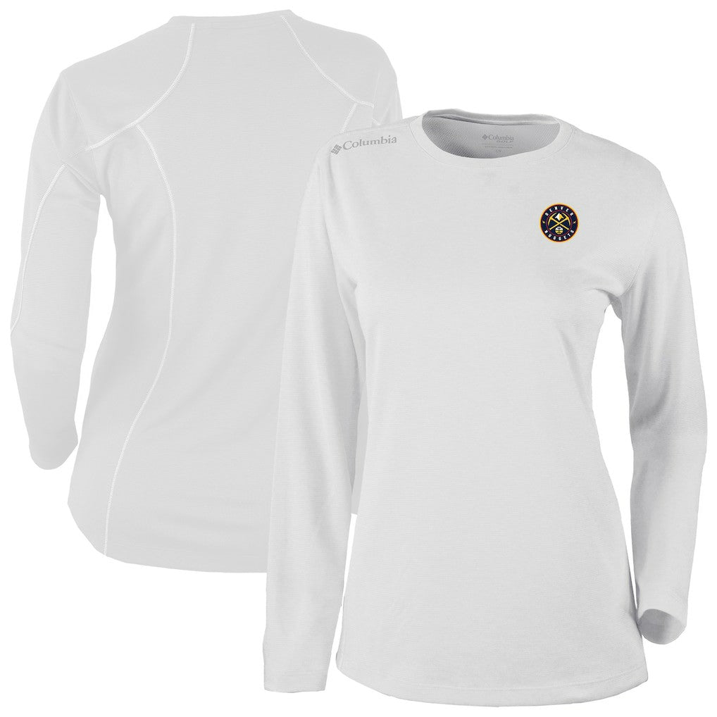 Denver Nuggets Women's Omni-Wick Shotgun Pullover Top White - NBA